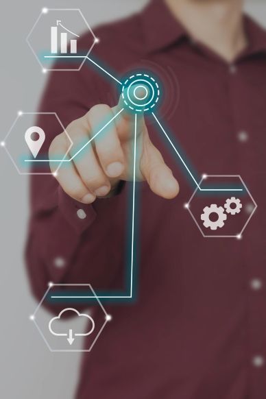 graphic depicting a streamlined workflow